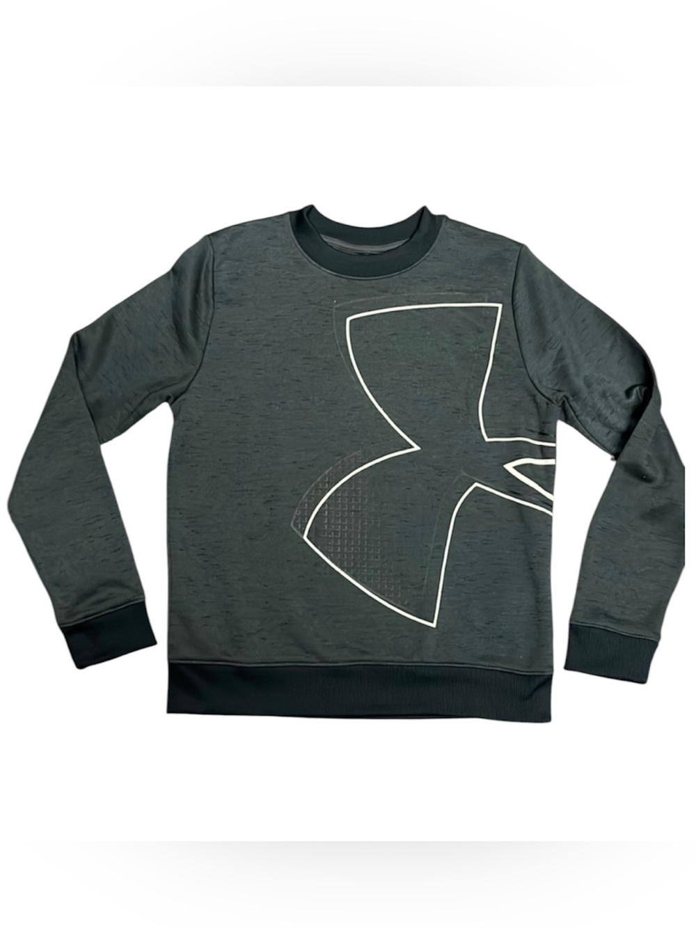 NWOT Under Armour Cold Gear Fleece Lined Crewneck Sweatshirt Charcoal Small